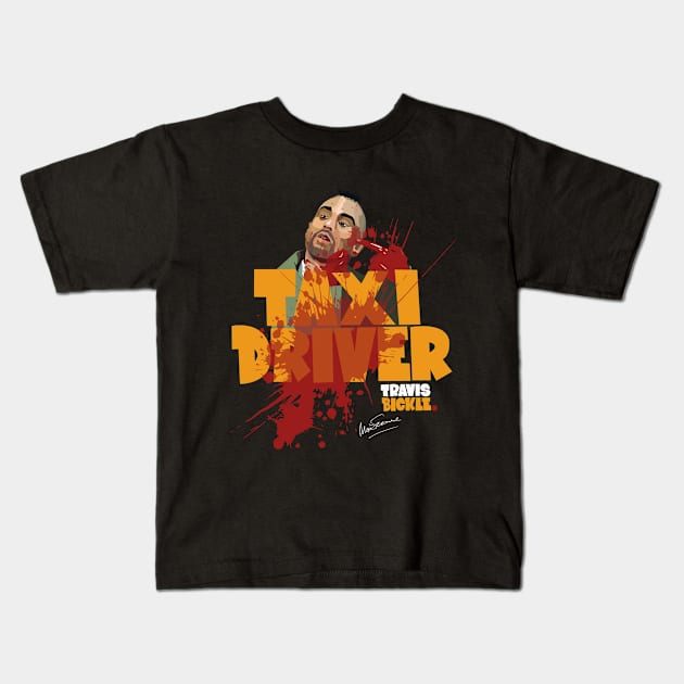 Taxi Driver Finale Tribute - Iconic Martin Scorsese Moment Kids T-Shirt by Boogosh